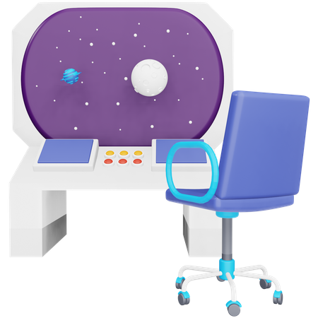 Spaceship Control Room  3D Icon