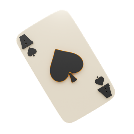 Spade Ace Card  3D Icon