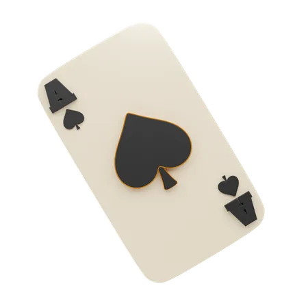 Spade Ace Card  3D Icon