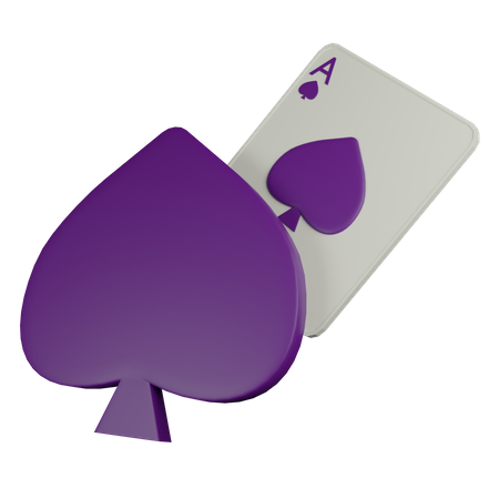 Spade Card  3D Icon