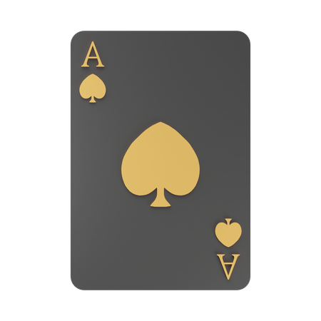 Spade Card  3D Icon