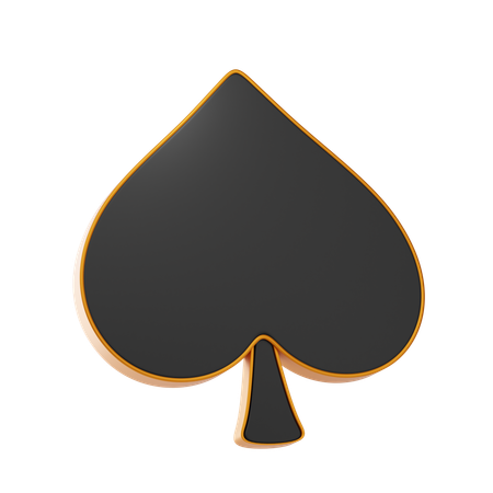 Spade Card  3D Icon