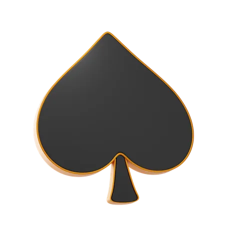 Spade Card  3D Icon