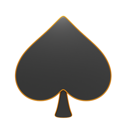 Spade Card  3D Icon