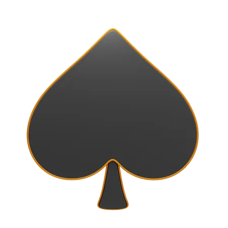 Spade Card  3D Icon