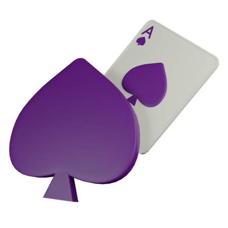 Spade Card 3D Icon