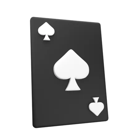 Spade Card  3D Icon