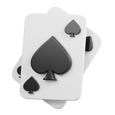 Spade Poker Card  3D Icon