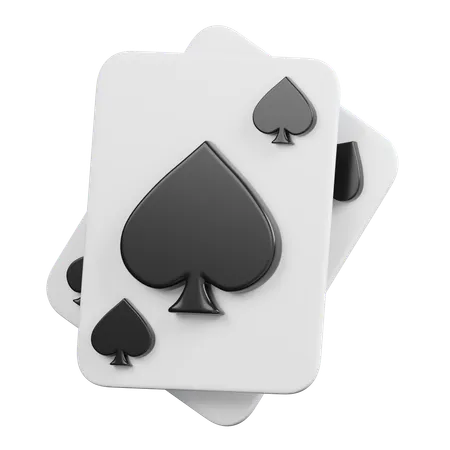 Spade Poker Card  3D Icon