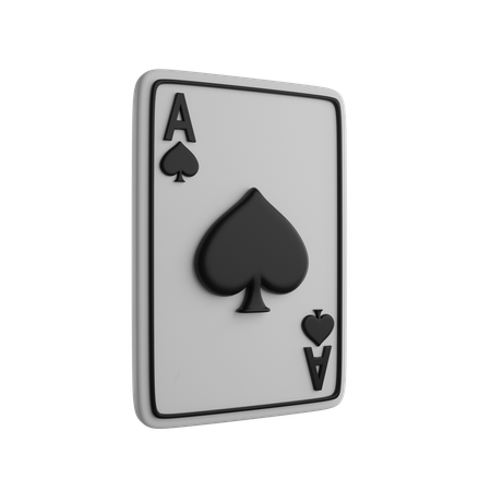 Spades card  3D Icon