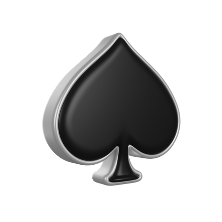 Spades card  3D Icon