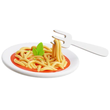 スパゲッティ  3D Icon