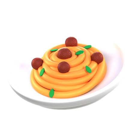 Spaghetti  3D Icon