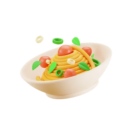 Spaghetti  3D Icon