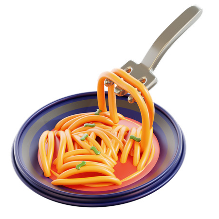 Spaghetti  3D Icon