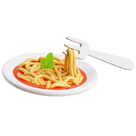 Spaghetti  3D Icon