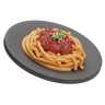 spaghetti 3d illustration
