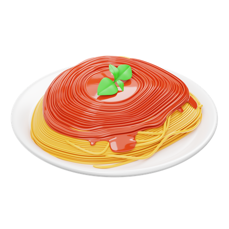 Spaghetti Pasta  3D Icon