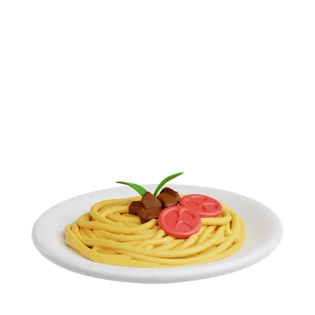 Spaghetti  3D Icon