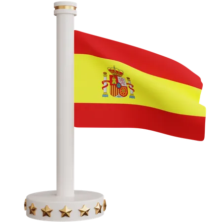 Spain national flag  3D Icon