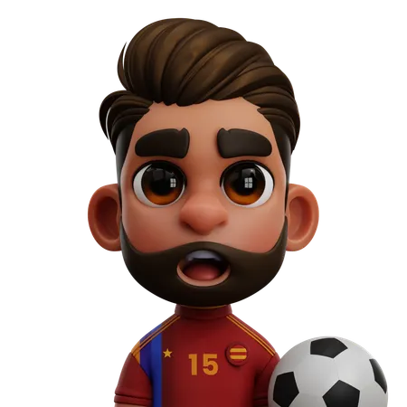 Spain Player 3D Icon