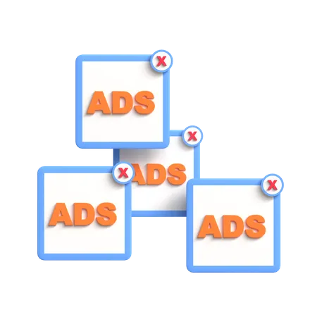 Spam Ads  3D Icon