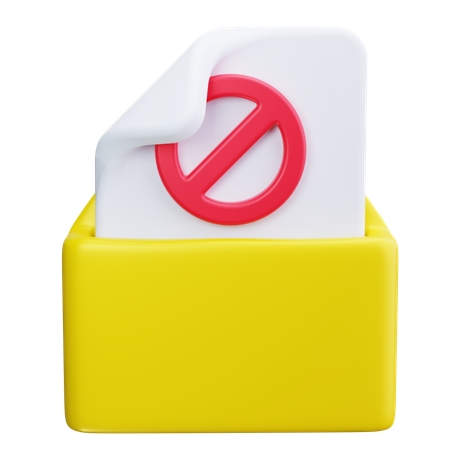 Spam Alert  3D Icon