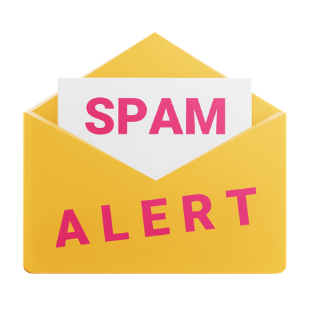 Spam Alert  3D Icon