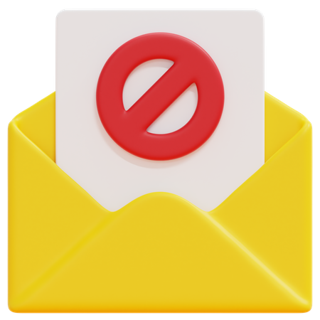 Spam E-Mail  3D Icon