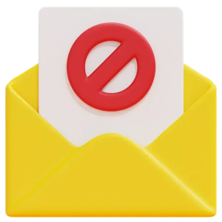 Spam E-Mail  3D Icon