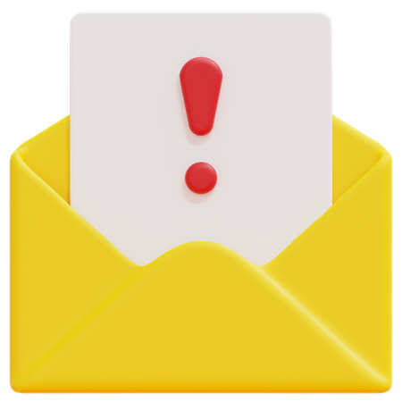 Spam E-Mail  3D Icon