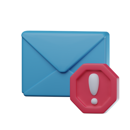 Spam E-Mail  3D Icon