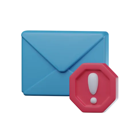 Spam E-Mail  3D Icon