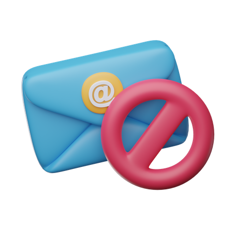 Spam E-Mail  3D Icon