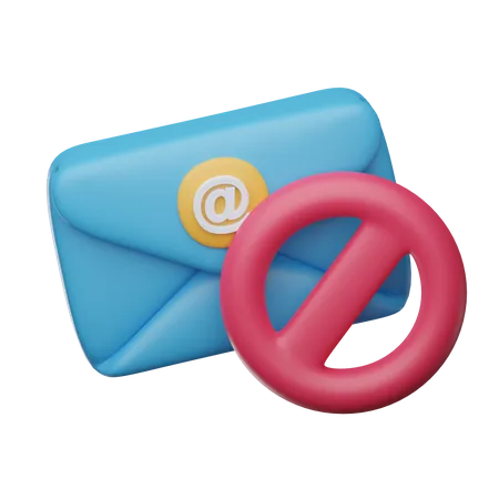 Spam E-Mail  3D Icon