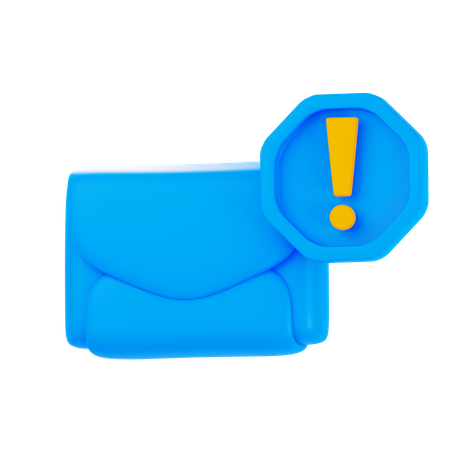 Spam E-Mail  3D Icon