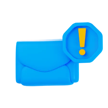 Spam E-Mail  3D Icon