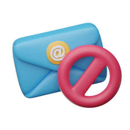 Spam Email  3D Icon