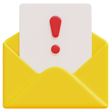 Spam Email  3D Icon