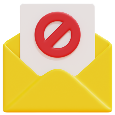 Spam Email  3D Icon