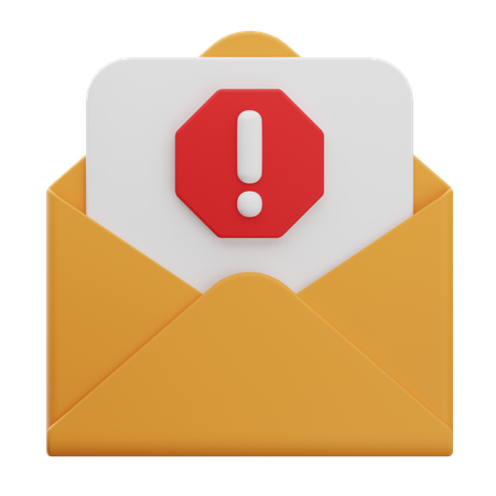Spam Email  3D Icon