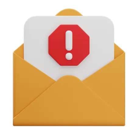 Spam Email  3D Icon