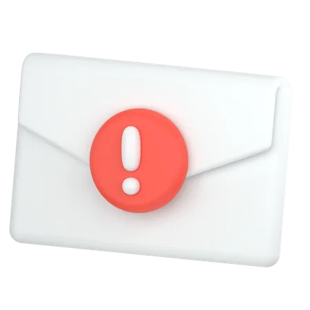 Email Spam And Dangerous 3D Icon