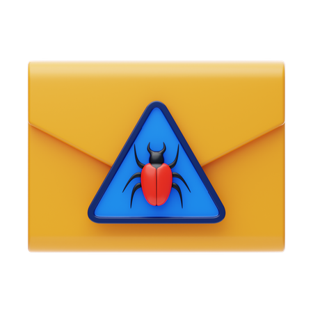 Spam email virus 3d icon  3D Icon