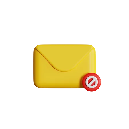 Spam Mail  3D Icon