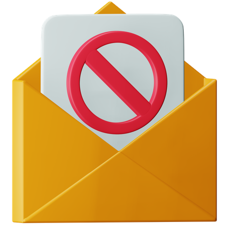 Spam Mail  3D Icon