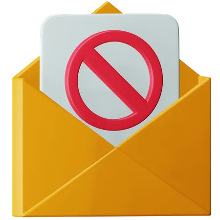 Spam Mail  3D Icon