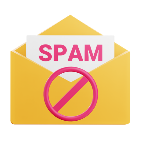 Spam Mail  3D Icon