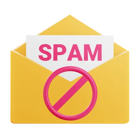 Spam Mail  3D Icon