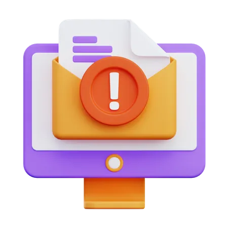 Spam Mail  3D Icon